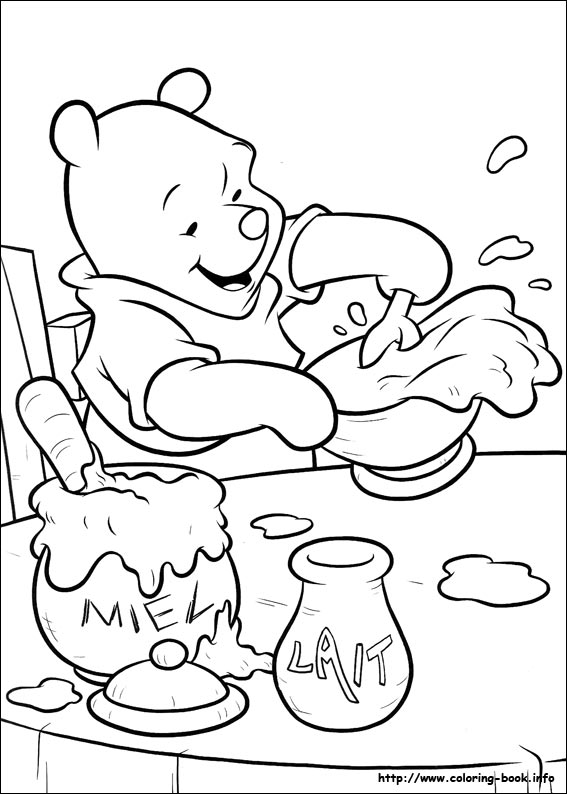 Winnie the Pooh coloring picture